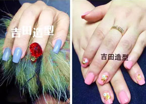 吉田造型，专业化妆培训，美甲培训，新娘化妆，演出化妆，半永久纹绣你的美甲颜色正说出你此刻的心情